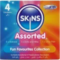 Sortierte Premium-Kondome, 4er-Stück von Skins