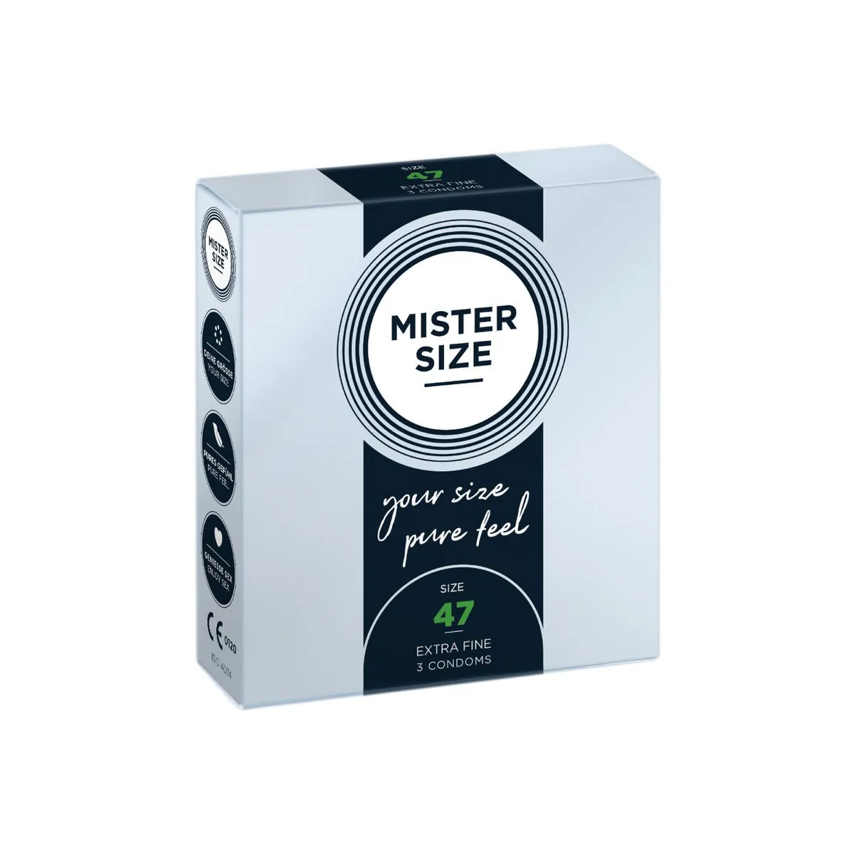 Kondome Grösse XS 47 Mm (3 Stück) von Mister Size | Fesselliebe.de