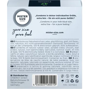 Kondome Grösse XS 47 Mm (3 Stück) von Mister Size