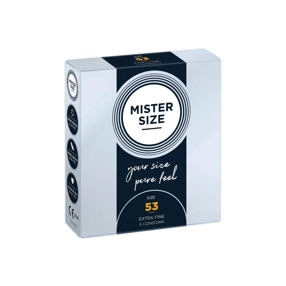 Kondomgrösse M 53 Mm (3 Stück) von Mister Size | Fesselliebe.de