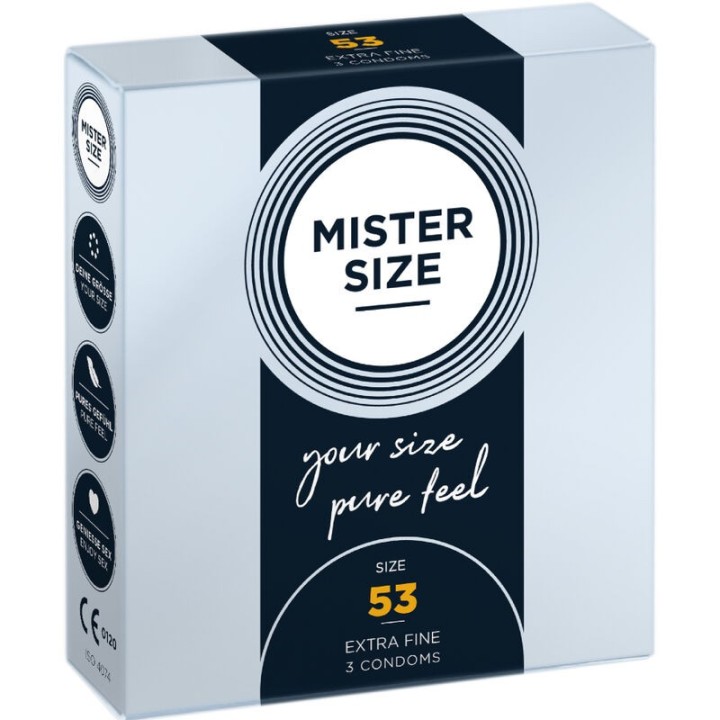 Kondomgrösse M 53 Mm (3 Stück) von Mister Size | Fesselliebe.de