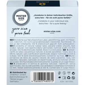 Kondomgrösse M 53 Mm (3 Stück) von Mister Size