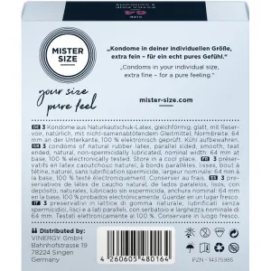 Kondome Grösse XXL 64 Mm (3 Stück) von Mister Size