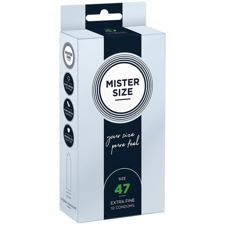 Kondome Grösse XS 47 Mm (10 Stück) von Mister Size | Fesselliebe.de
