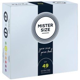Kondomgrösse S 49 Mm (36 Stück) von Mister Size | Fesselliebe.de