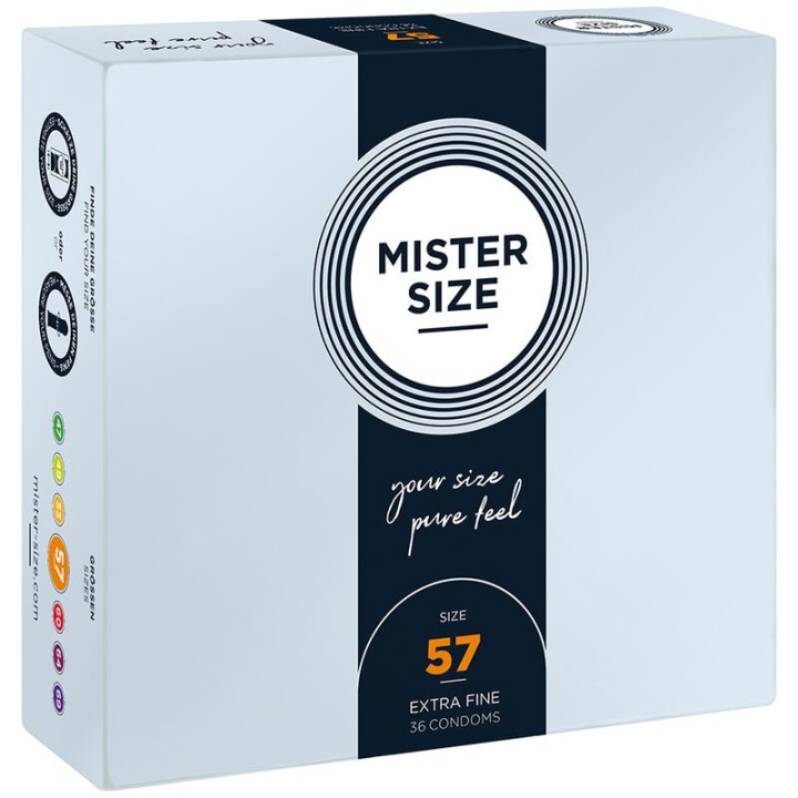 Kondomgrösse L 57 Mm (36 Stück) von Mister Size | Fesselliebe.de