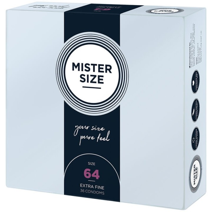 Kondome Grösse XXL 64 Mm (36 Stück) von Mister Size | Fesselliebe.de