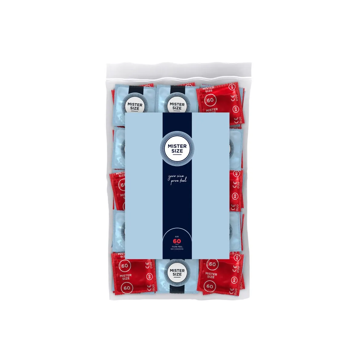 Kondomgrösse XL 60 Mm (100 Stück) von Mister Size | Fesselliebe.de