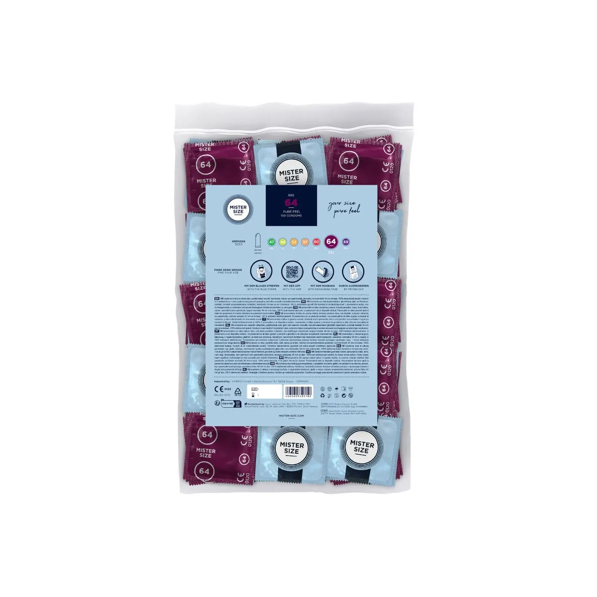Kondome Grösse XXL 64 Mm (100 Stück) von Mister Size | Fesselliebe.de