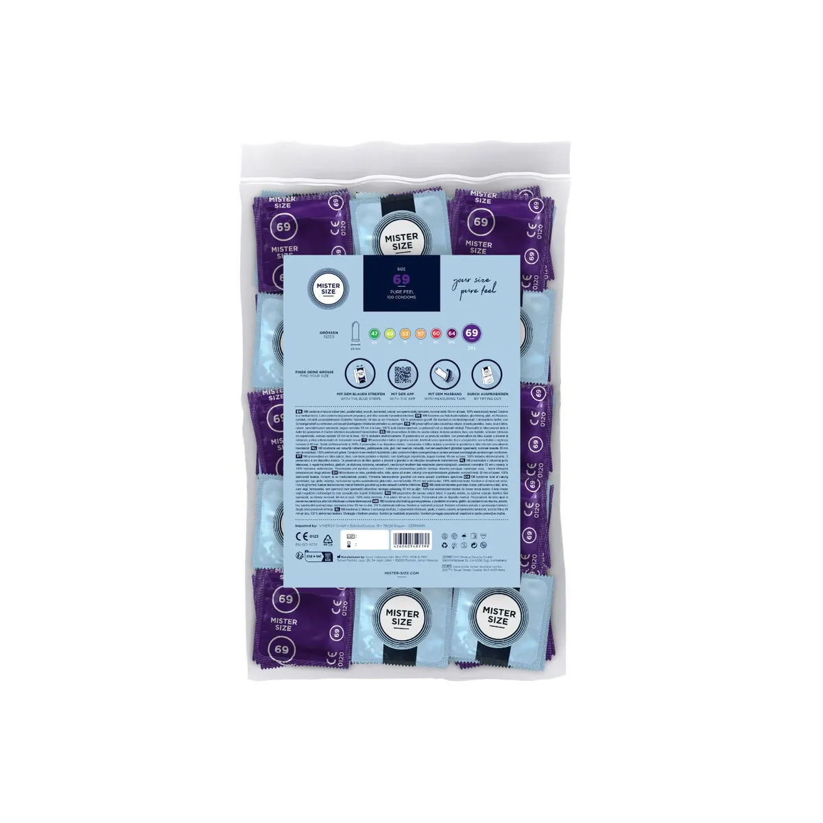 Kondome Grösse Xxxl 69 Mm (100 Stück) von Mister Size | Fesselliebe.de