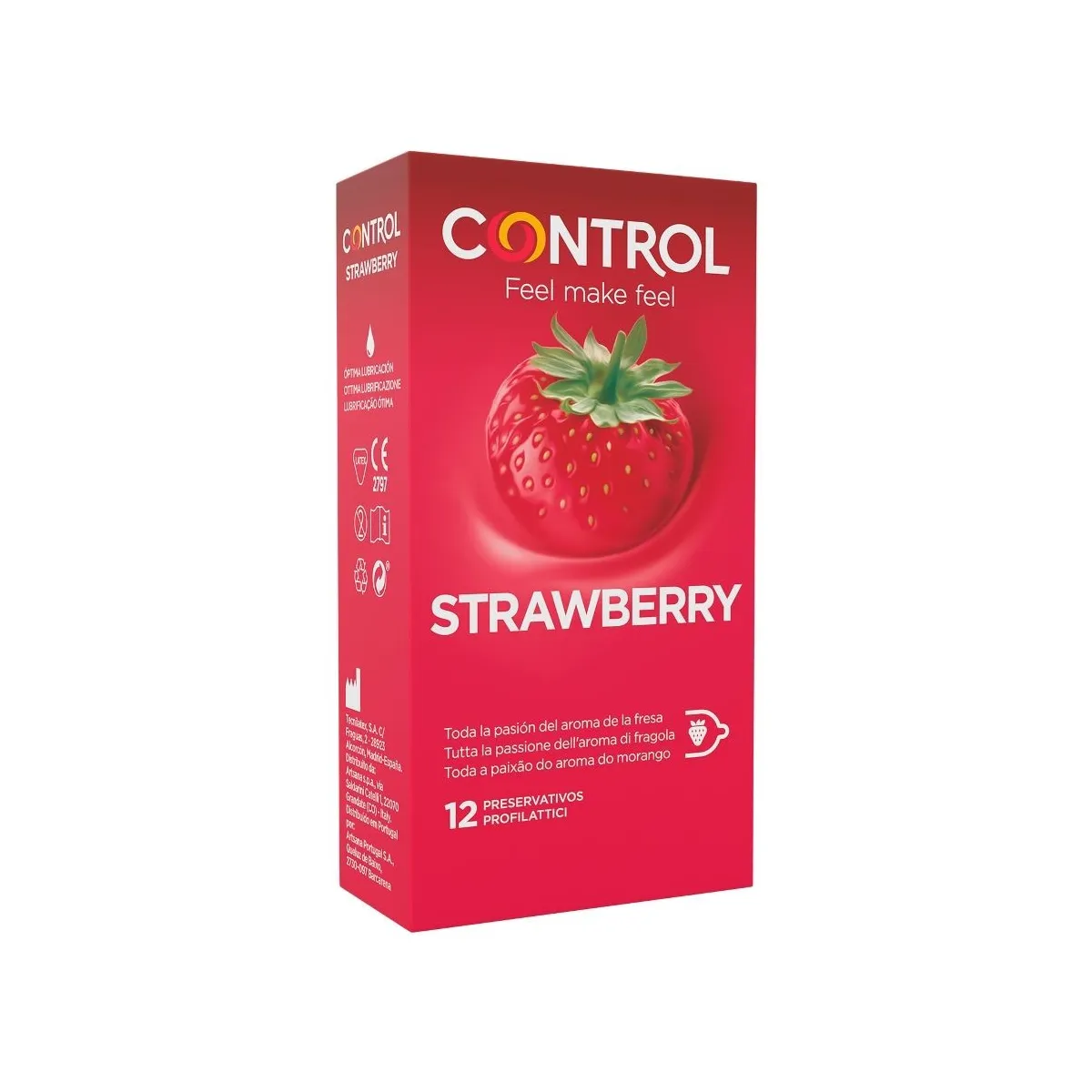 Passt Strawberry 12 Stück an von Control Kondoms | Fesselliebe.de