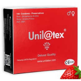 Red / Strawberry Preservatives 144 Stück von Unilatex | Fesselliebe.de