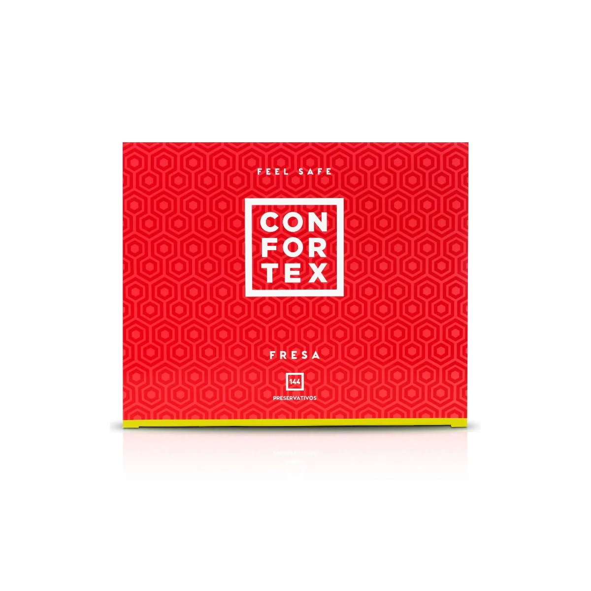 Erdbeerkondom 144 Stück von Confortex | Fesselliebe.de