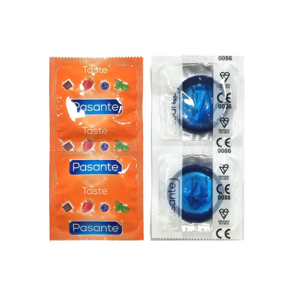 Kondome Geschmack Blaubeere Beutel 144 Stück von Pasante | Fesselliebe.de