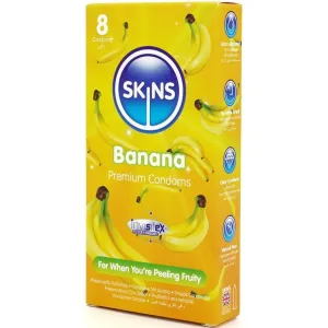 Banana Premium Kondome Packung 8 von Skins
