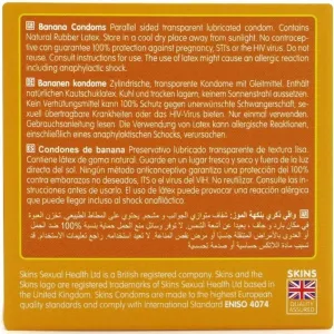 Banana Premium Kondome Packung 4 von Skins