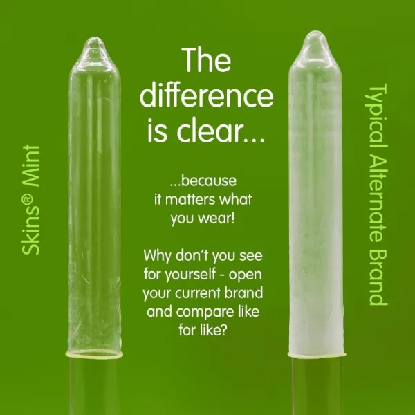Mint Premium Kondome Packung 8 von Skins | Fesselliebe.de