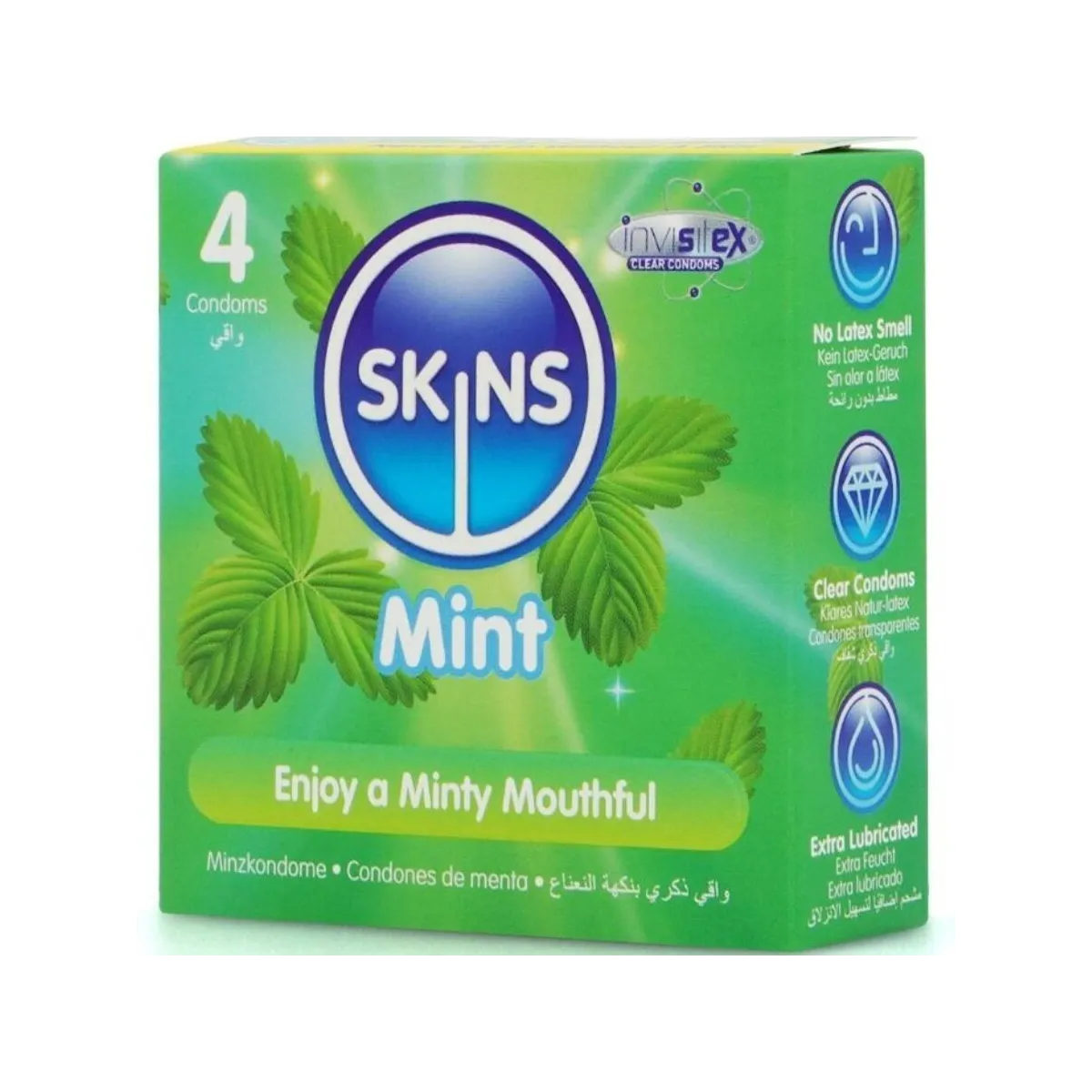 Mint Premium Kondome Packung 4 von Skins | Fesselliebe.de