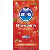 Erdbeere Premium-Kondome Packung 8 von Skins | Fesselliebe.de