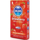 Erdbeere Premium-Kondome Packung 8 von Skins | Fesselliebe.de