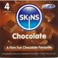 Schokolade Premium-Kondome Packung 4 von Skins