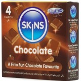 Schokolade Premium-Kondome Packung 4 von Skins | Fesselliebe.de