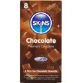 Schokolade Premium-Kondome Packung 8 von Skins