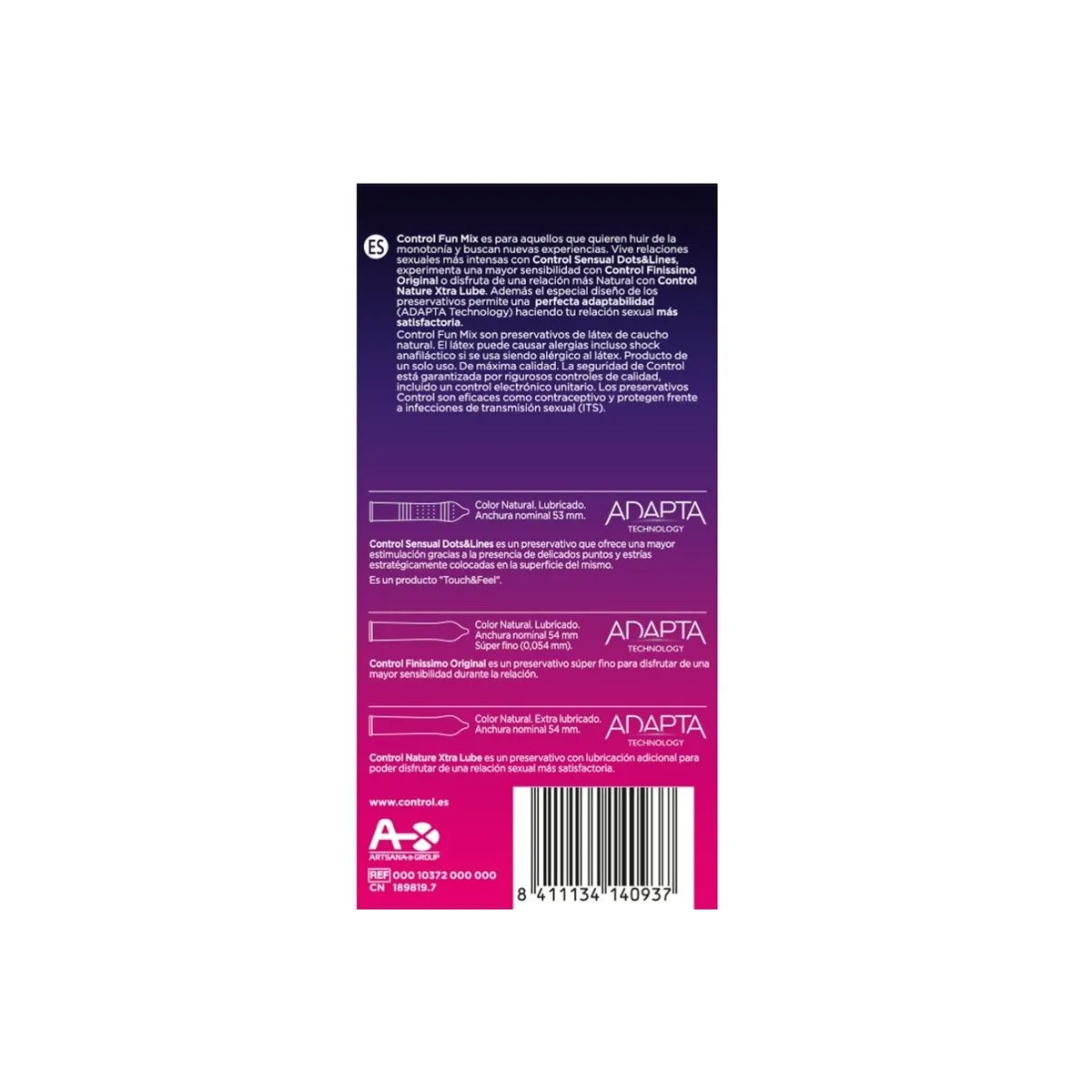 Fühlen Sie Spass Mix 6 Stück von Control Kondoms | Fesselliebe.de