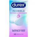 Extra Geschmierte Unsichtbare Kondome 12 Stück von Durex Kondoms