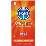Ultra Dünne Premium-Kondome Packung 8 von Skins | Fesselliebe.de