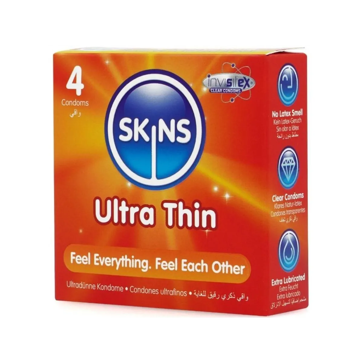 Ultradünne Premium-Kondome Packung 4 von Skins | Fesselliebe.de