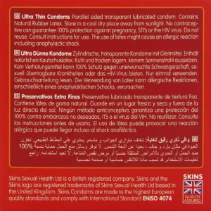 Ultradünne Premium-Kondome Packung 4 von Skins