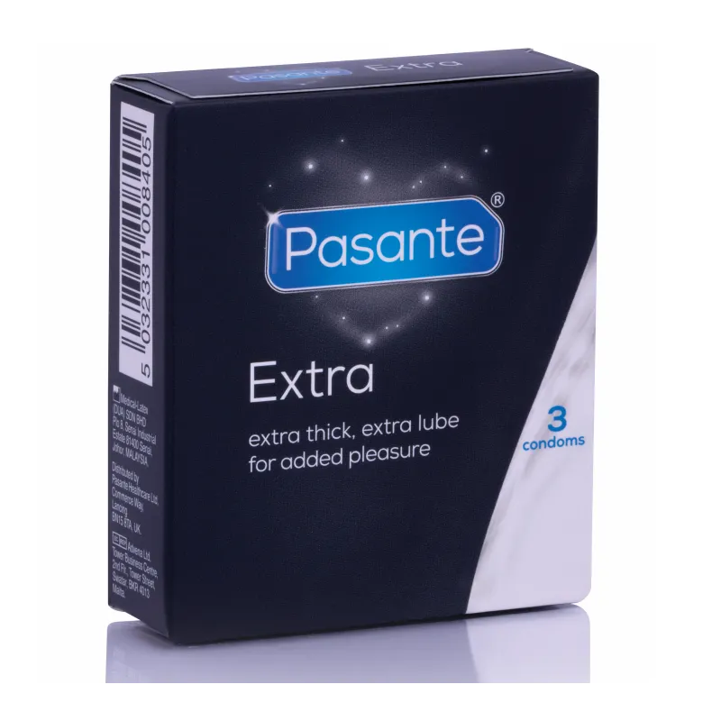 Extra-Kondom Extra Dick 3 Stück von Pasante | Fesselliebe.de