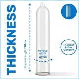 Extra-Kondom Extra Dick 12 Stück von Pasante | Fesselliebe.de