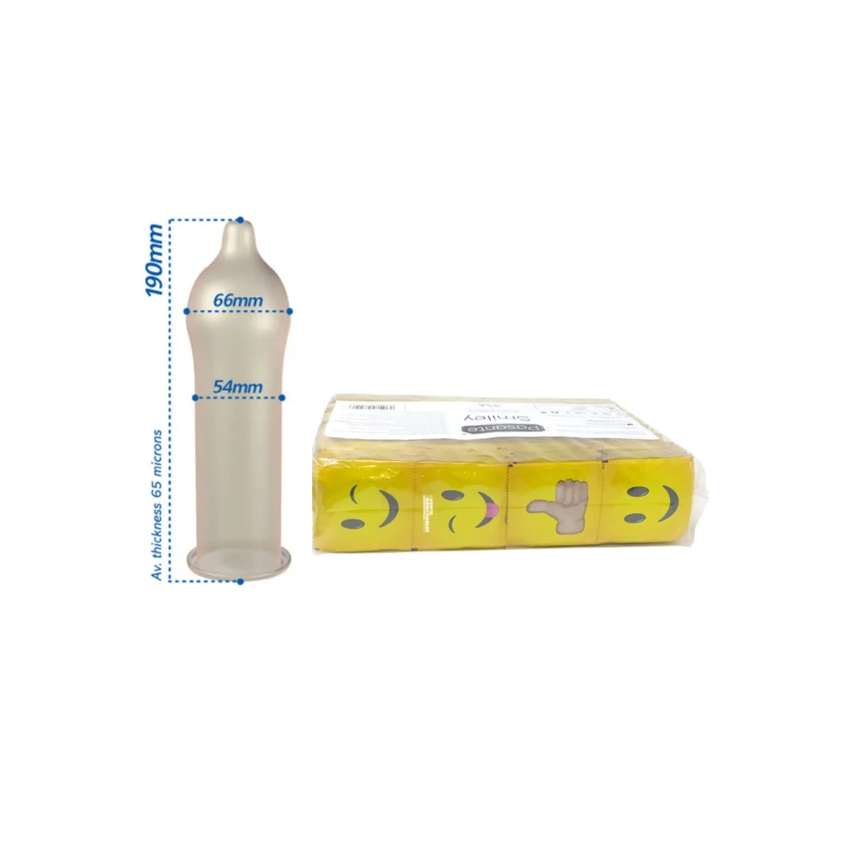 Kondome Smiley Beutel 144 Stück von Pasante | Fesselliebe.de