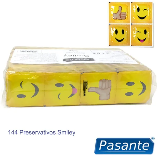 Kondome Smiley Beutel 144 Stück von Pasante | Fesselliebe.de