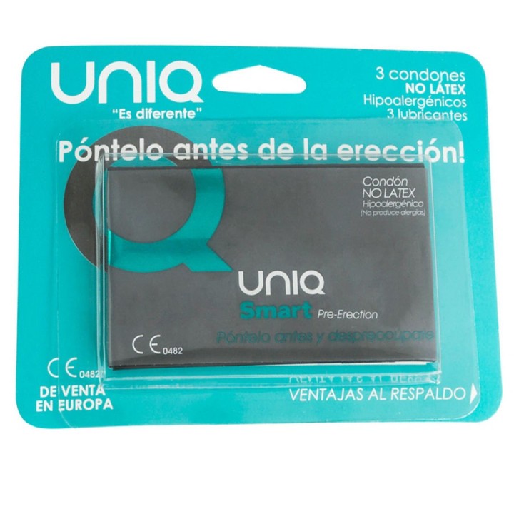 Smart Latex Free Pre-Erection Kondoms 3 Stück von Uniq | Fesselliebe.de