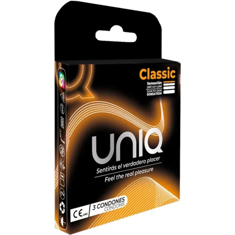 Classic Latexfreie Kondome 3 Stück von Uniq | Fesselliebe.de