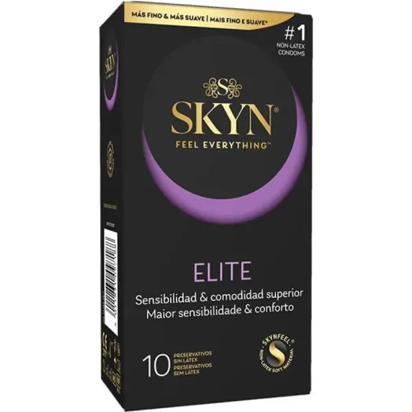 Elite Ultradünne Kondome 10 Stück von Skyn | Fesselliebe.de