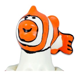 Handbemaltes Kondom Fisch Orange von Kondomerie | Fesselliebe.de