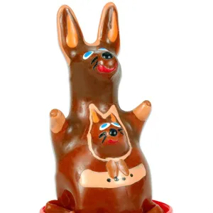 Handbemaltes Kondom Känguru Modell 1 von Kondomerie