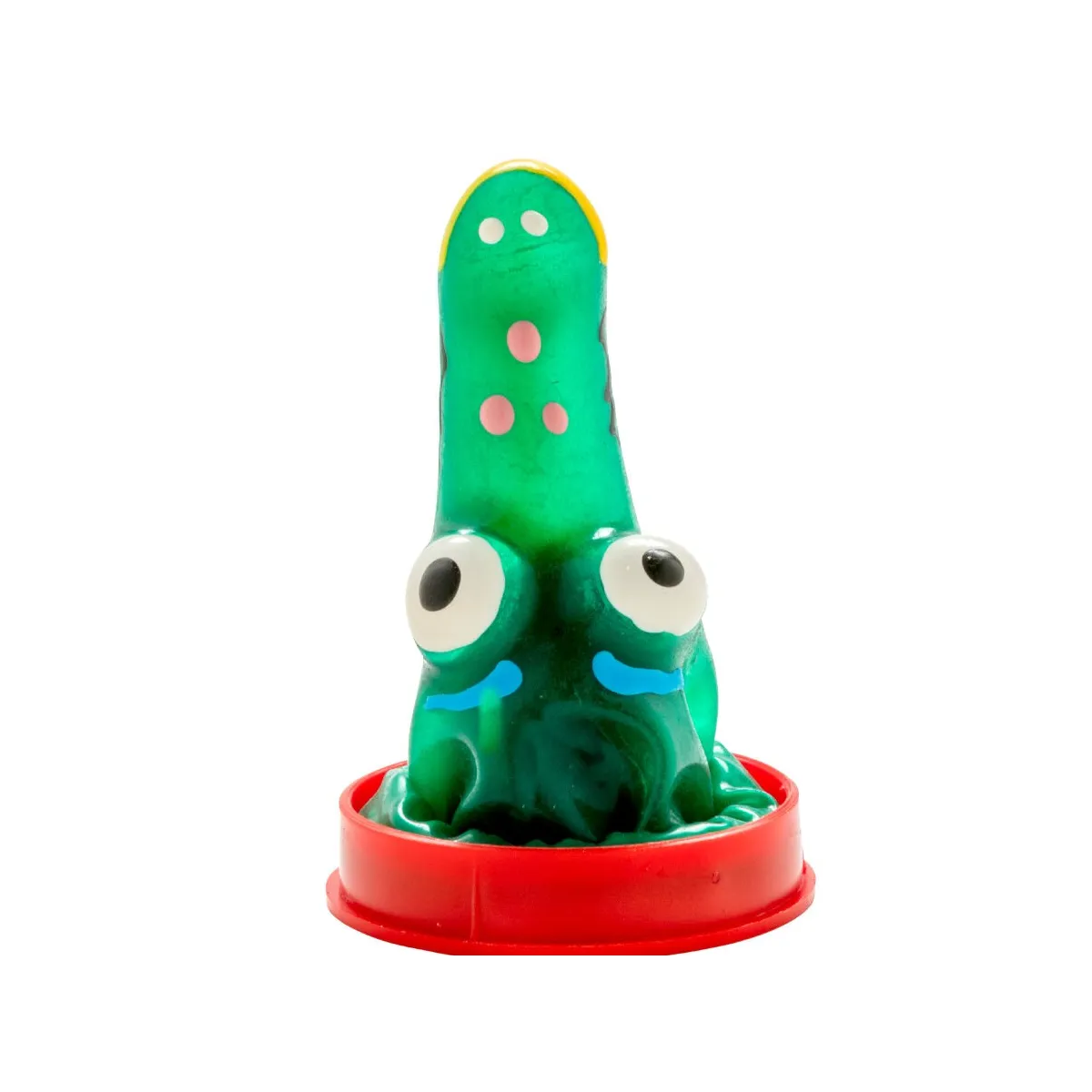 Handbemaltes Kondom Krokodil Modell 1 von Kondomerie | Fesselliebe.de