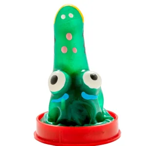 Handbemaltes Kondom Krokodil Modell 1 von Kondomerie