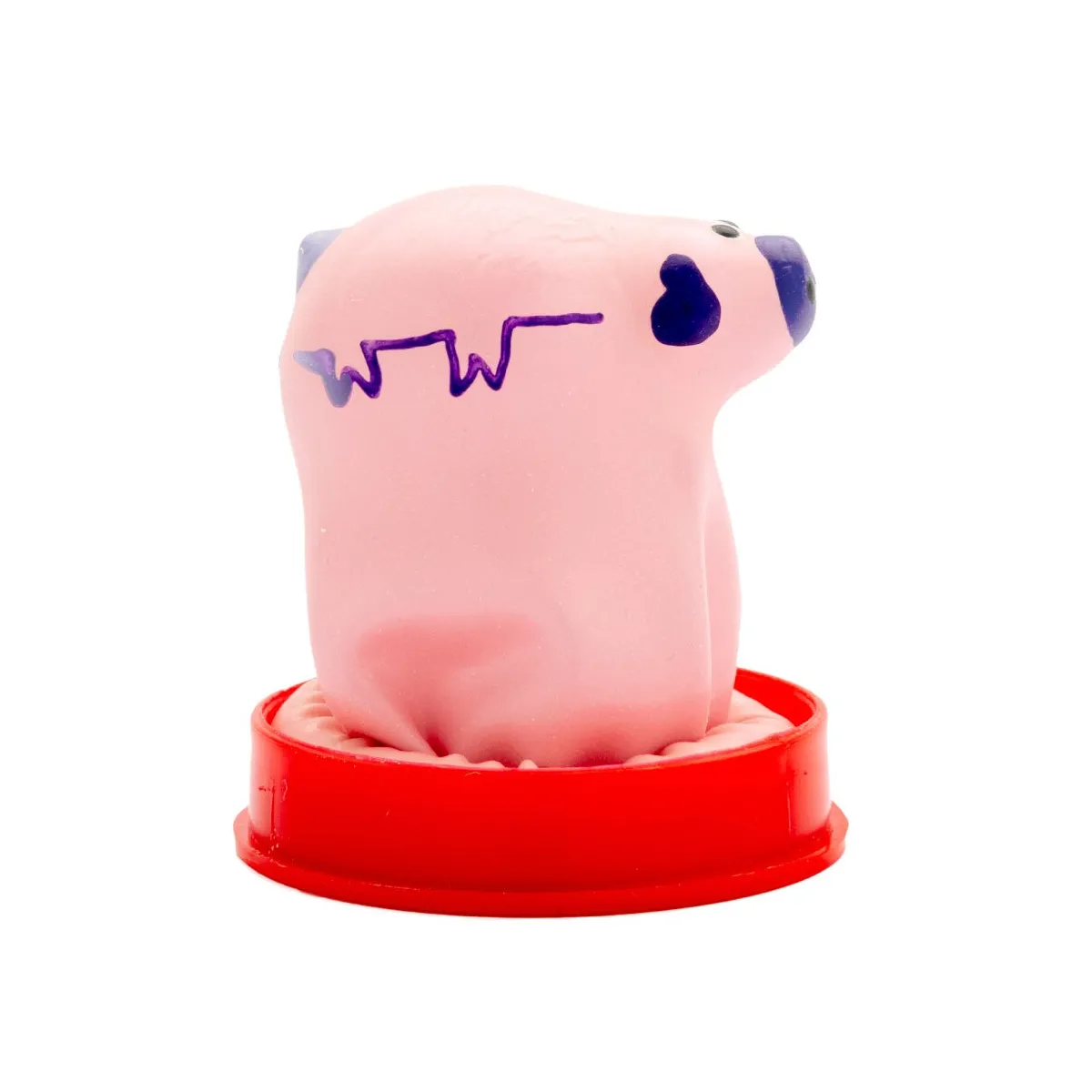 Handbemaltes Kondom Kleines Schwein von Kondomerie | Fesselliebe.de