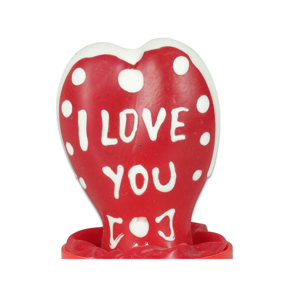 Handbemaltes Kondom Herz - Ich Liebe Dich Modell 1 von Kondomerie | Fesselliebe.de