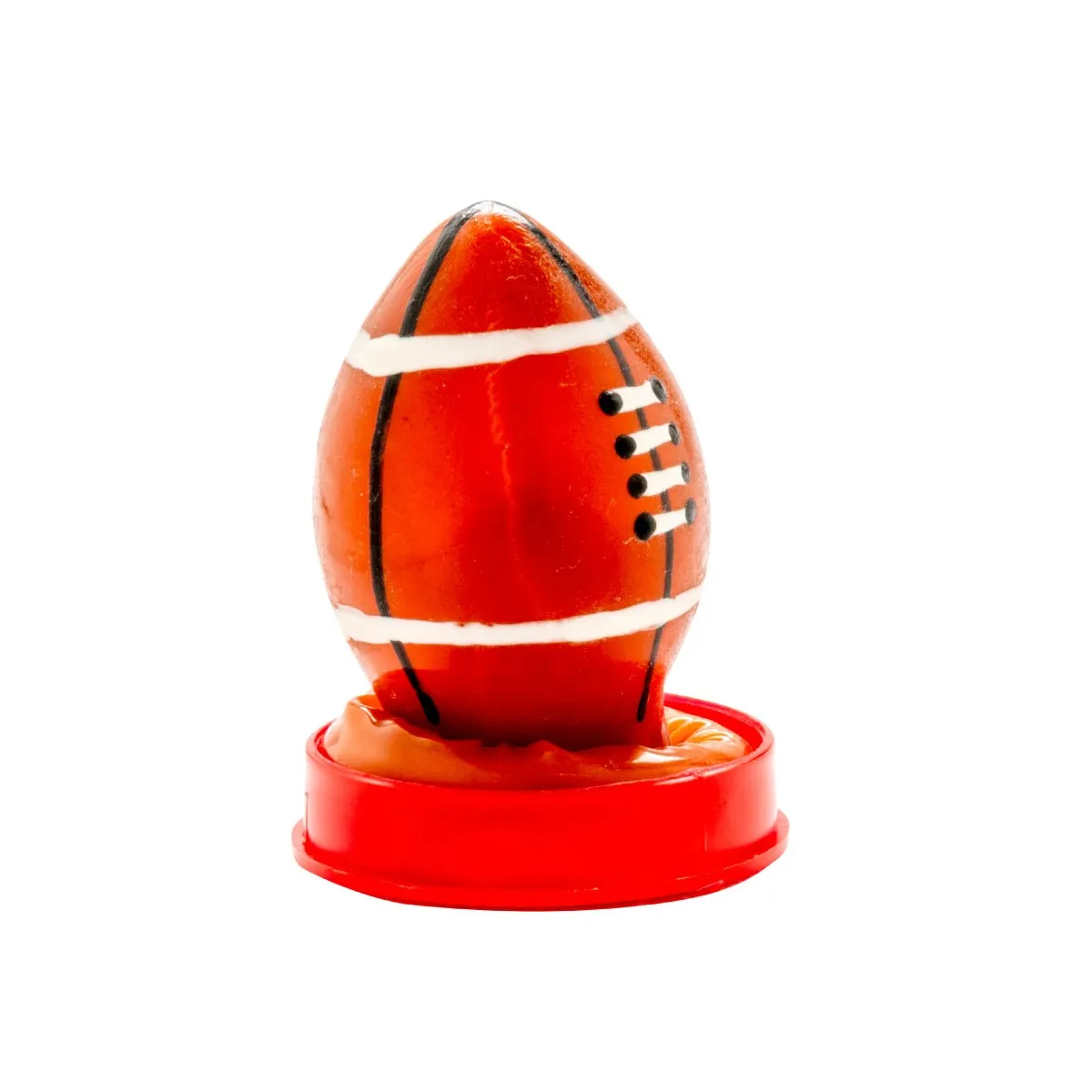 Handbemaltes Kondom Rugbyball von Kondomerie | Fesselliebe.de