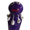 Handbemaltes Kondom Octopus Lila von Kondomerie