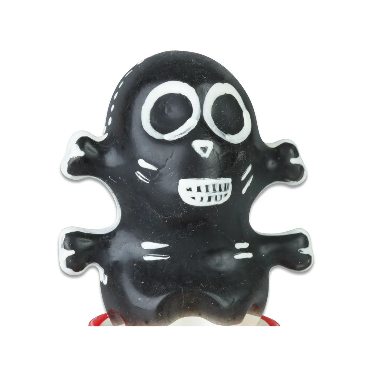 Handbemaltes Kondom Totenkopf Schwarz Modell 1 von Kondomerie | Fesselliebe.de