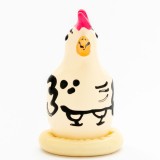 Handbemaltes Kondom Cocky Rooster von Kondomerie | Fesselliebe.de