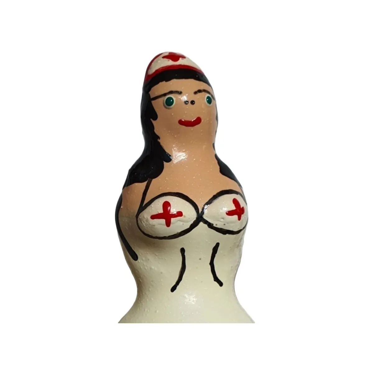 Handbemaltes Kondom Krankenschwester Schwarz von Kondomerie | Fesselliebe.de